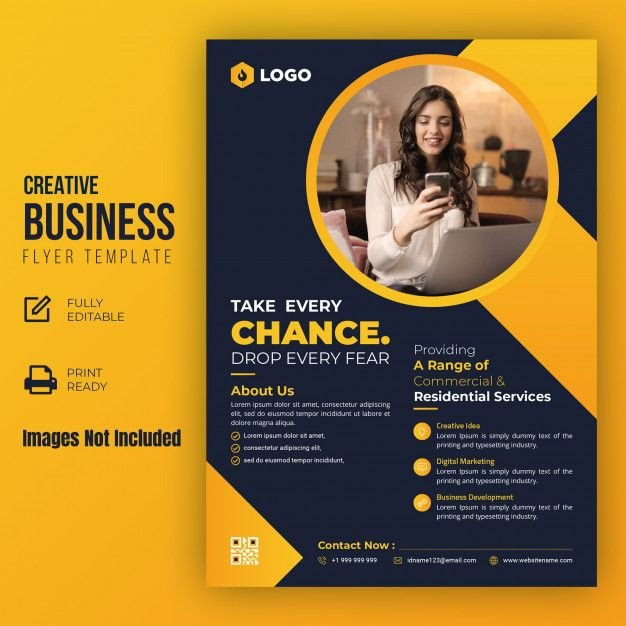 Creative Business Flyer Template – Editable Corporate Agency Poster, Marketing Promo Leaflet, Instant Canva Download