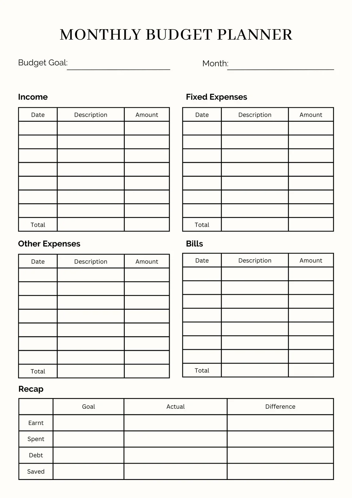Planners design preview